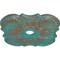 Ekena Millwork Flower Ceiling Medallion (Canopies up to 6 1/4"), 29"OD x 3 5/8"ID x 1 3/8"P, Copper Green Patina CM29FWCGS - alternate 4